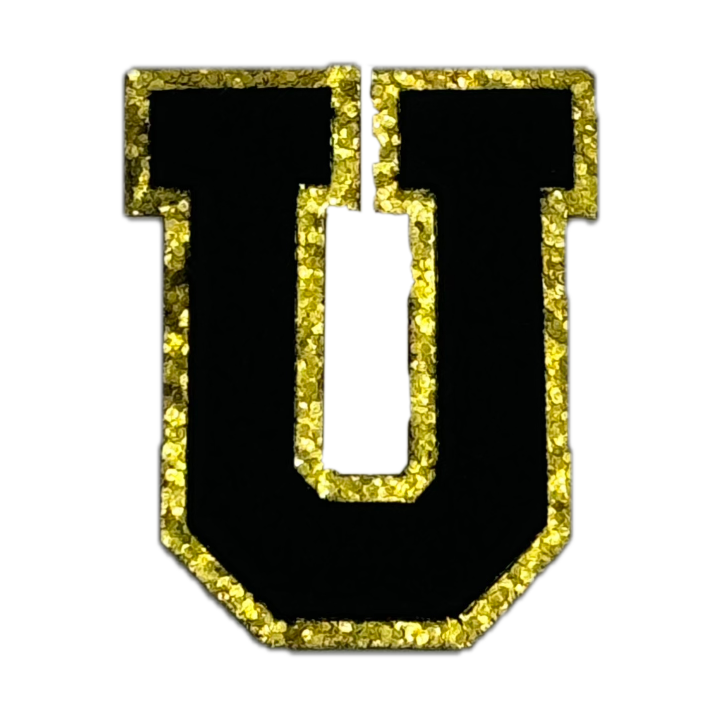 Black Glitter U