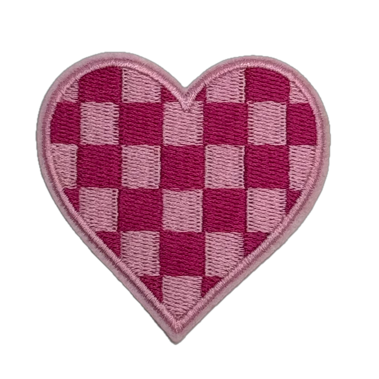 Heart Pink Checkered