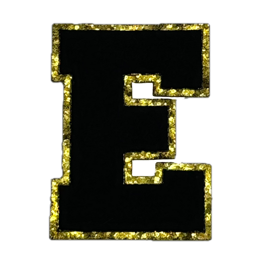 Black Glitter E