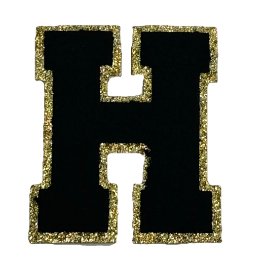 Black Glitter H
