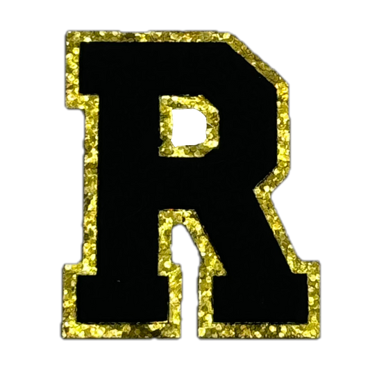 Black Glitter R