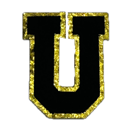 Black Glitter U