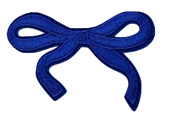 Royal Blue Bow